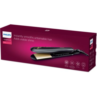 Instantly smooths untamable hair.