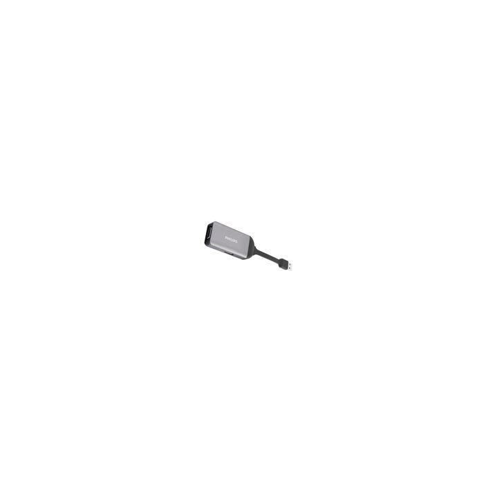USB-A 集线器扩展到 2 视频端口。