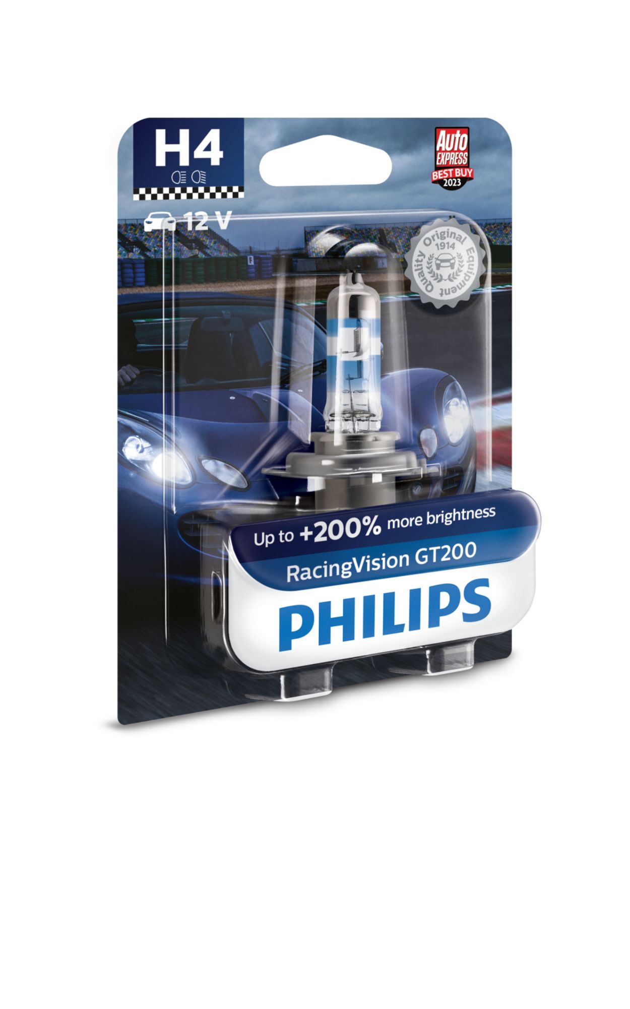 PHILIPS 12342 H4 12V 60/55W P43t-38 3200k halogen headlamp 