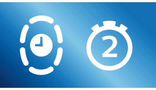 Timeren medvirker til at fremme en grundig tandbørstning