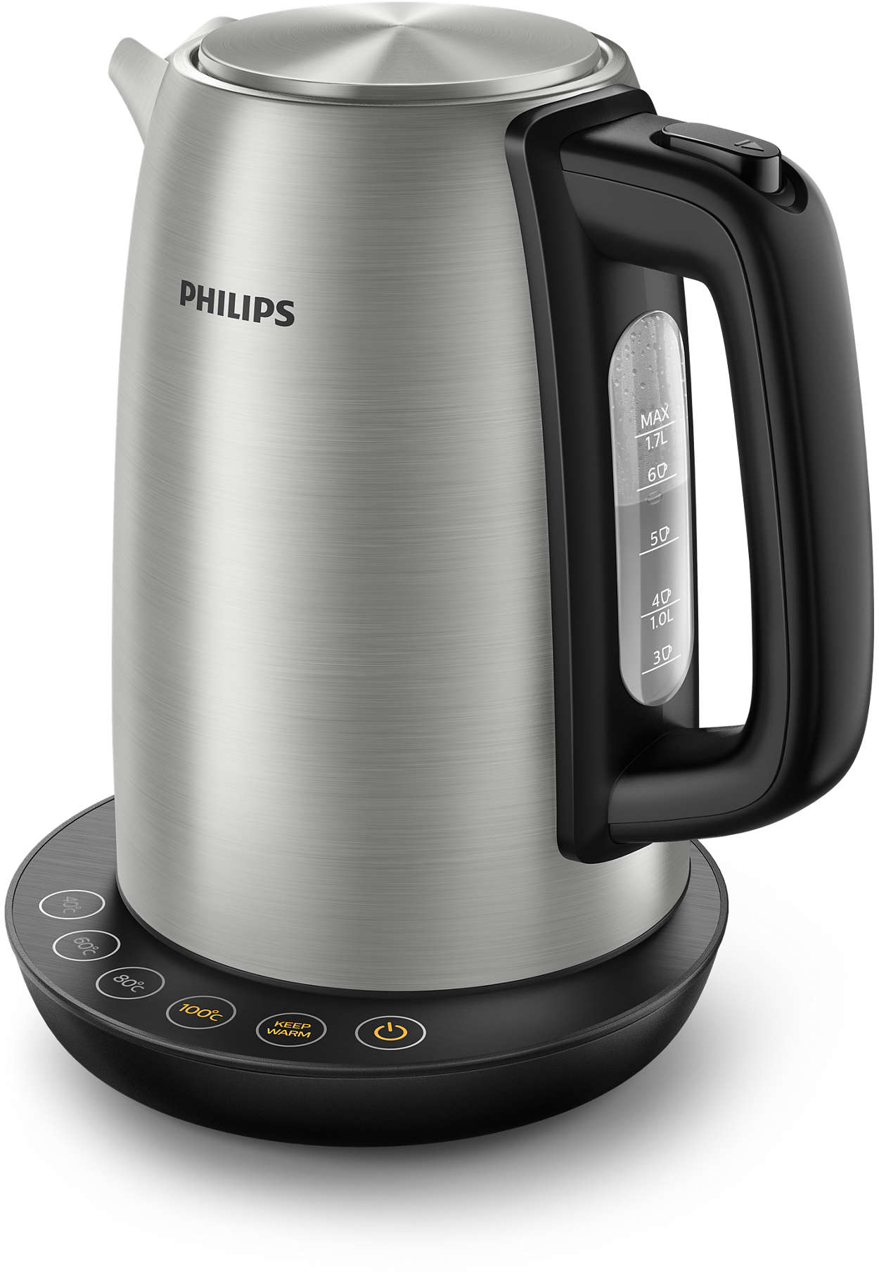 Philips HD9359/90 Avance Collection Wasserkocher mit Temperaturregler 1,7L 