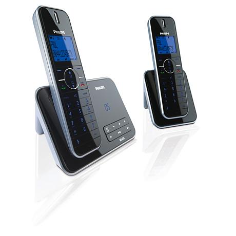 ID5552B/BE Design collection Téléphone fixe sans fil avec répondeur