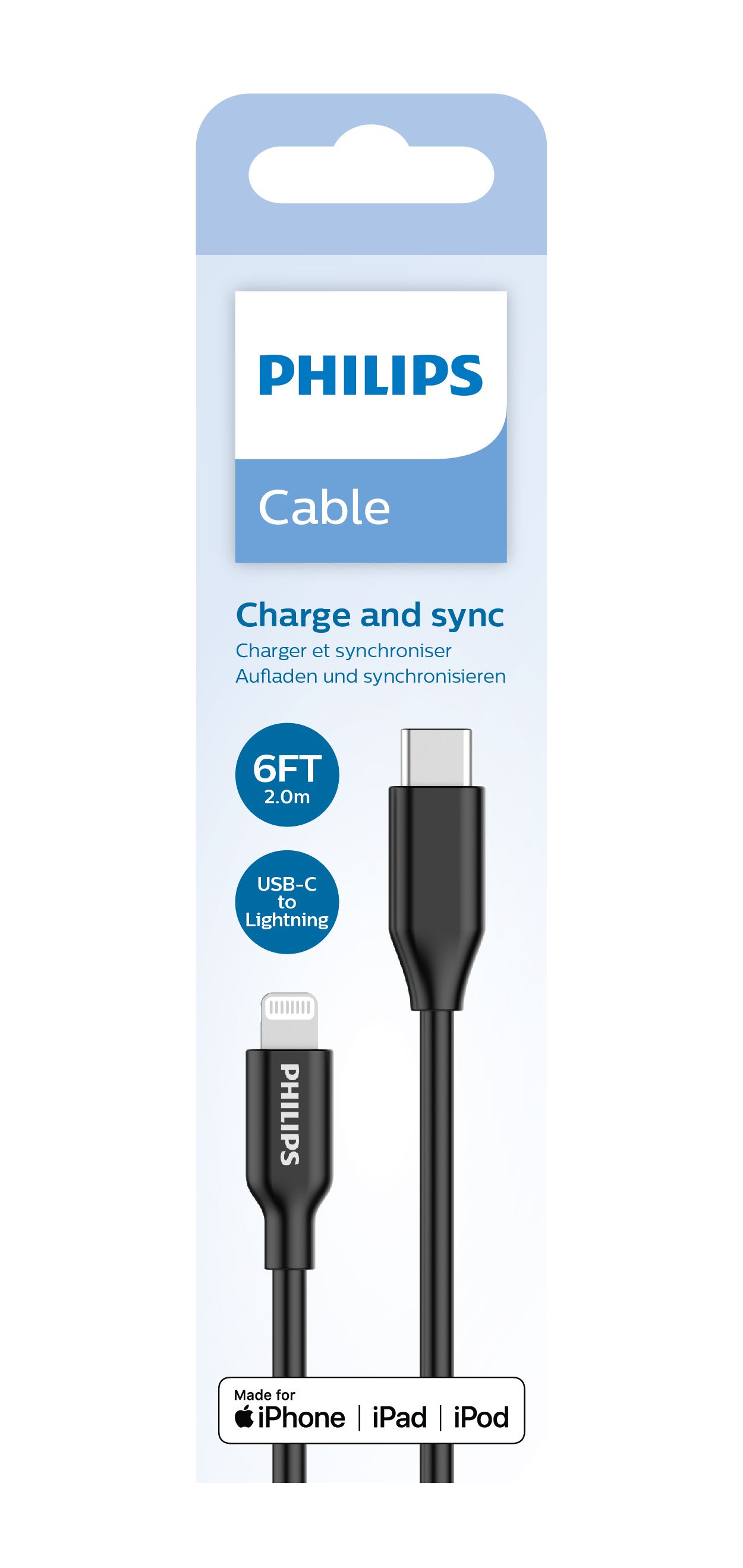 USB-C to Lightning cable DLC3106L/00 | Philips