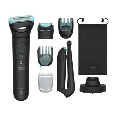 Body Groomer 7000 Series 2D flex head & dual trim-shave system