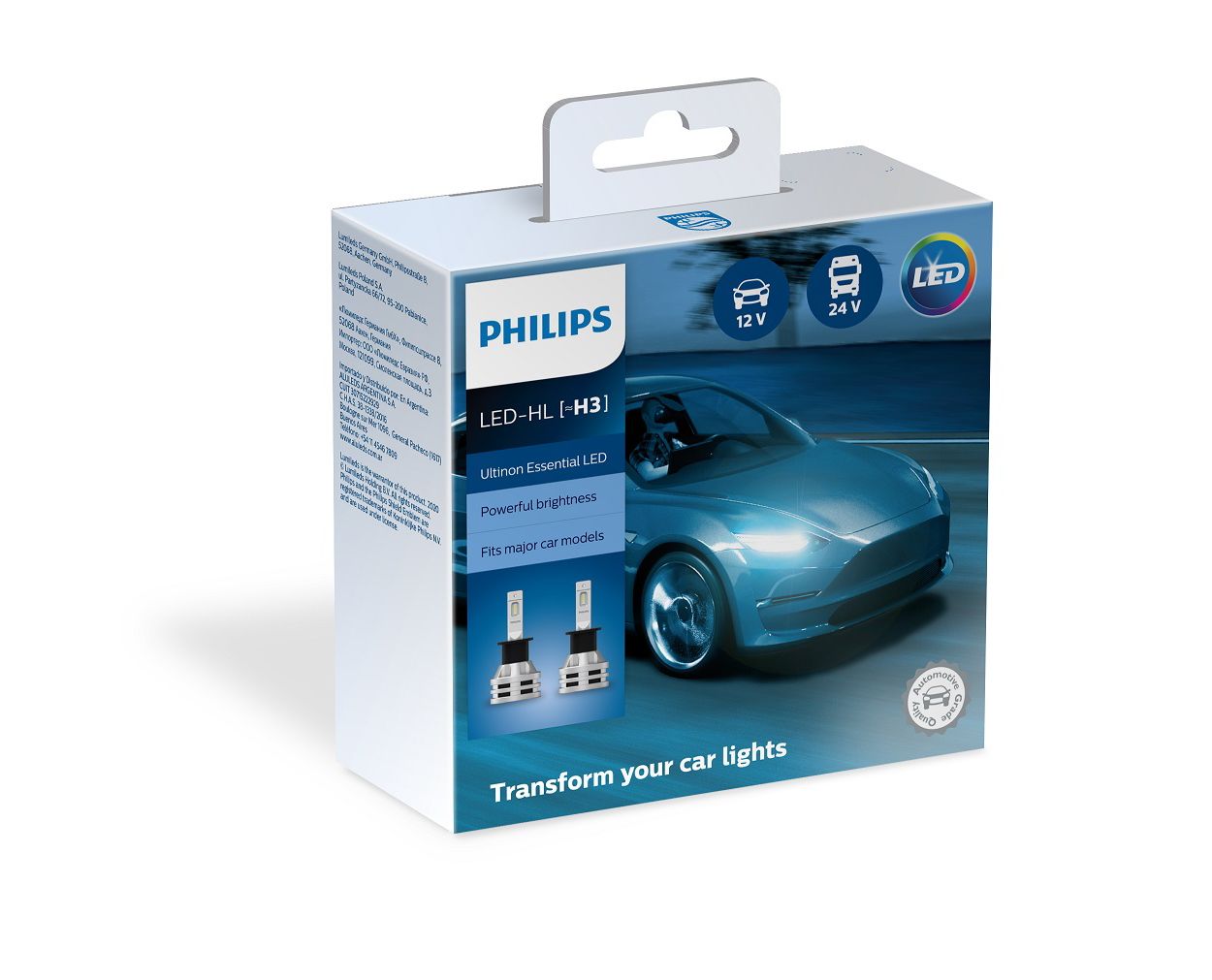 2x PHILIPS Ultinon Access H3 LED Bulbs 6000K - Plug and Play