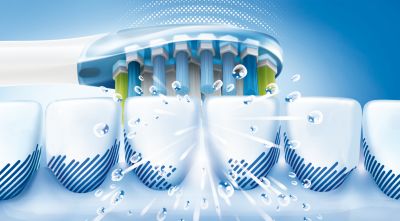 10 x more plaque removal** from hard-to-reach areas