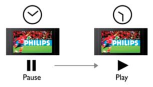 One Touch Pause Live TV freezes the action instantly