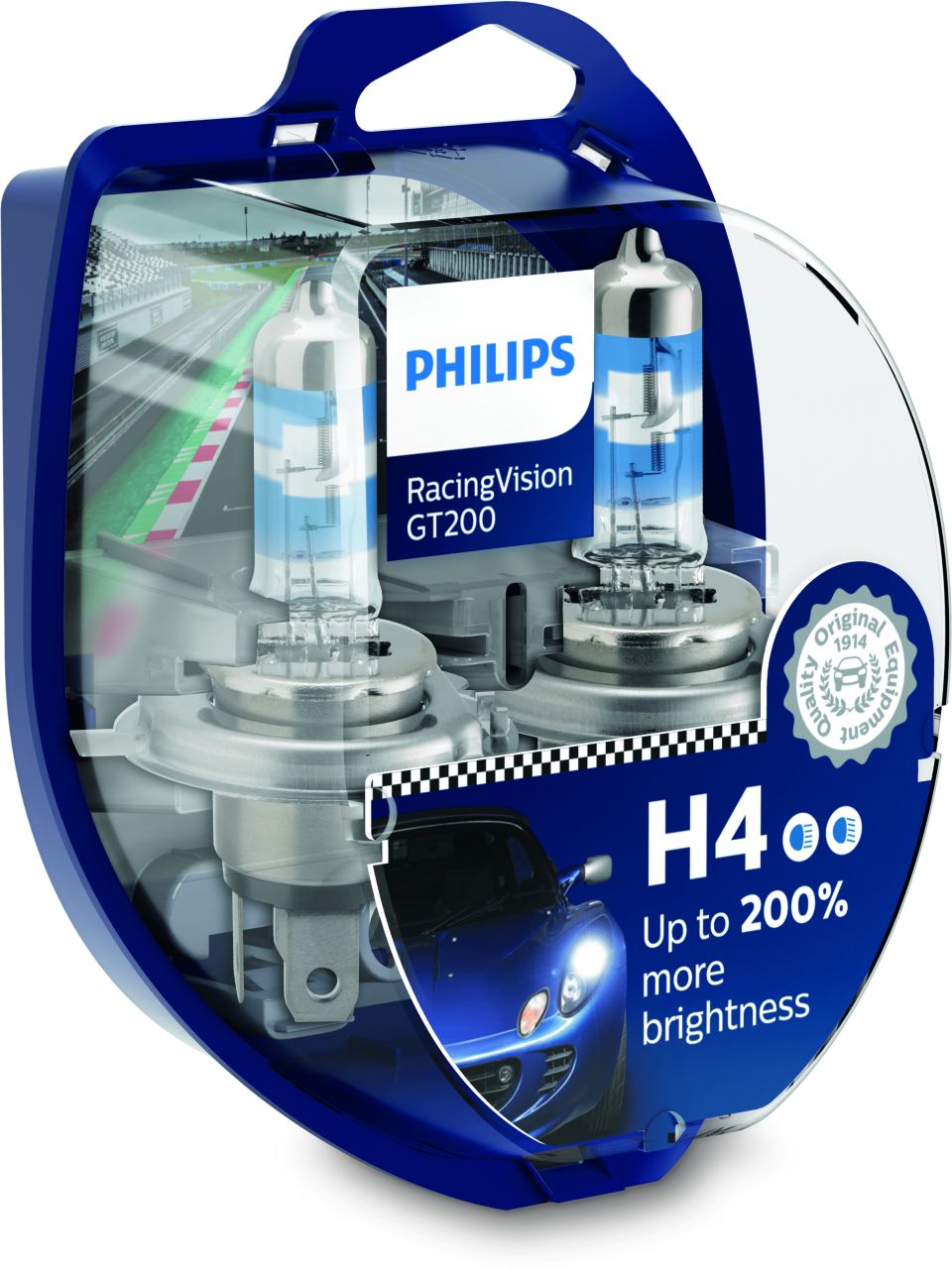 AMPOULE PHARE H4 12V 60/ 55W/P43T/RANGE POWER BLUE