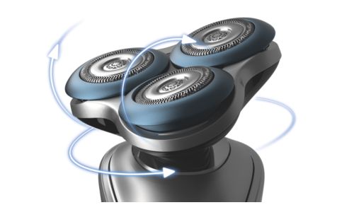 Multi-direction flex heads for minimum skin stress