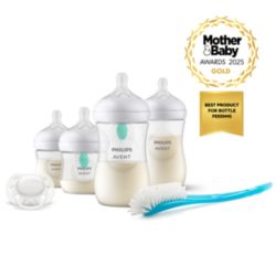 Avent Natural Response Bottle (plastic Air Free Vent) giftset for newborns