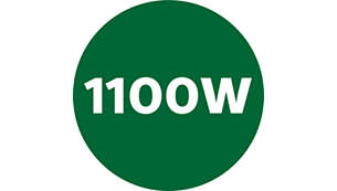 Powerful 1100W power