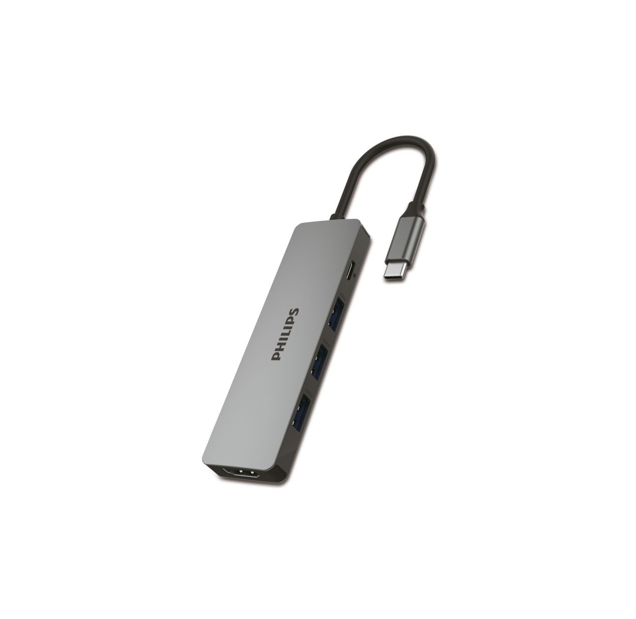 USB-C 3.0 集线器扩展到 5 端口迷你集线器