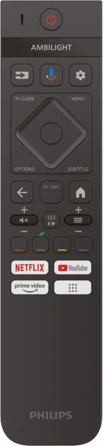 Philips TV 2024: PML8709 MiniLED mit Google TV OS - Fernbedienung