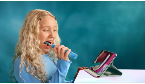 Longer and better brushing with the Sonicare For Kids App