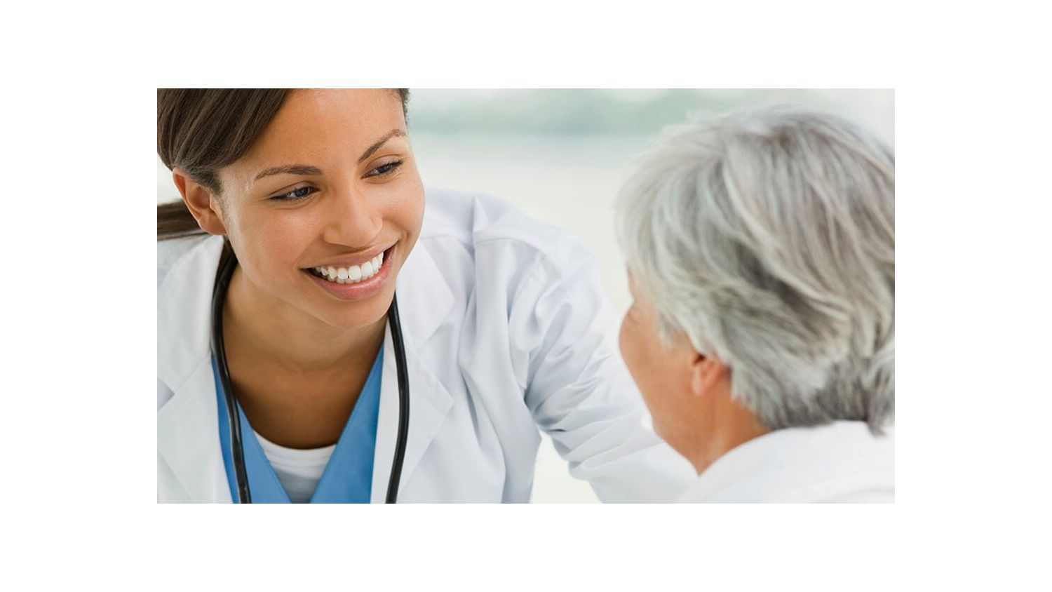 Doctor meets with patient prior to MRI exam