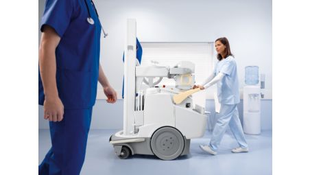 Le système de radiologie mobile peut accéder à toutes les zones de l’hôpital