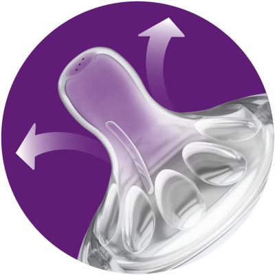 Flexible, anti-collapse ribbed teat design