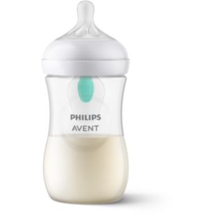 Avent Natural Response Biberon con valvola Airfree 260ml, Tettarella 1m+