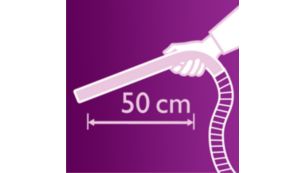 Nettoyez dans les moindres recoins grâce au manche ergonomique extra-long