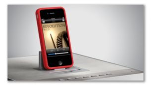 Insérez votre iPod/iPhone dans la station sans le sortir de son étui