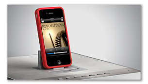 Dock your iPod/iPhone, even in its case