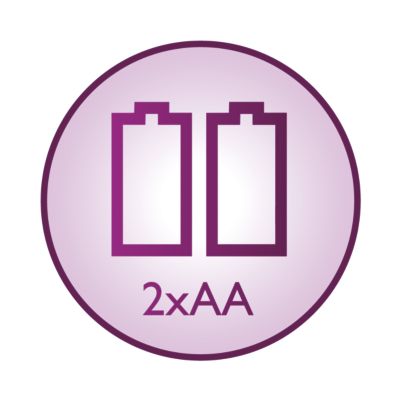 2 batterie AA incluse per un funzionamento fino a 60 minuti!