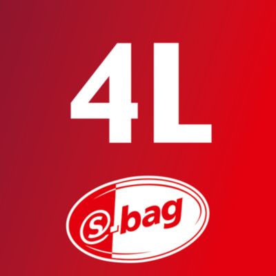 Zmogljivost za prah 4 l za daljše čiščenje