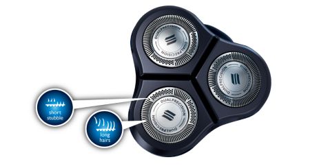 DualPrecision afeita incluso la barba más corta