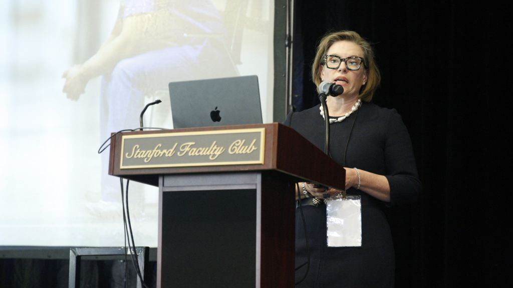 Heather Chait speaks at Stanford's T.H.I.N.K. conference