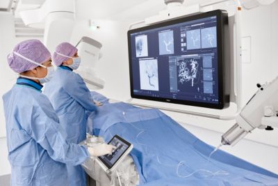 Philips image guided therapy system Azurion in use