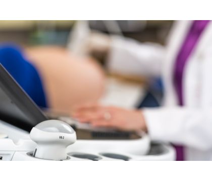 Affiniti 30 OB scan, focusing on the V6-2 transducer