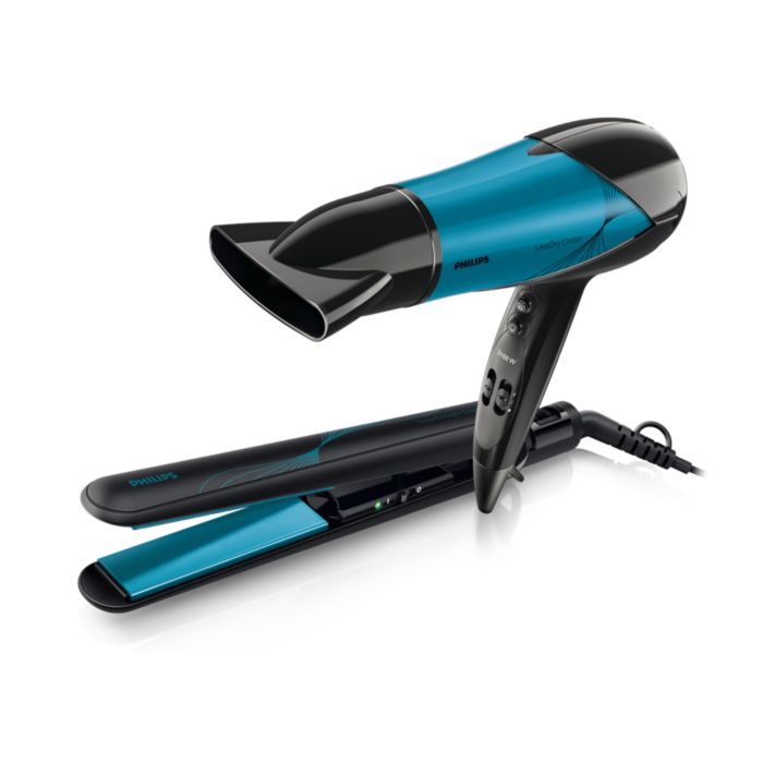 Philips hair straightener with hair dryer hotsell