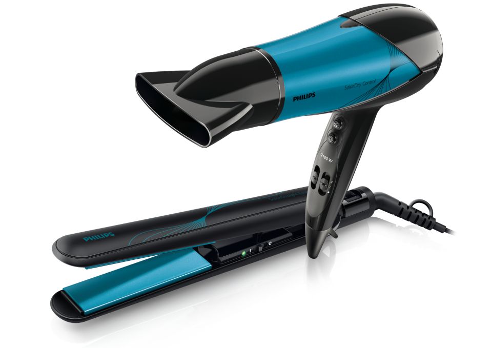 Philips hair dryer outlet plus straightener