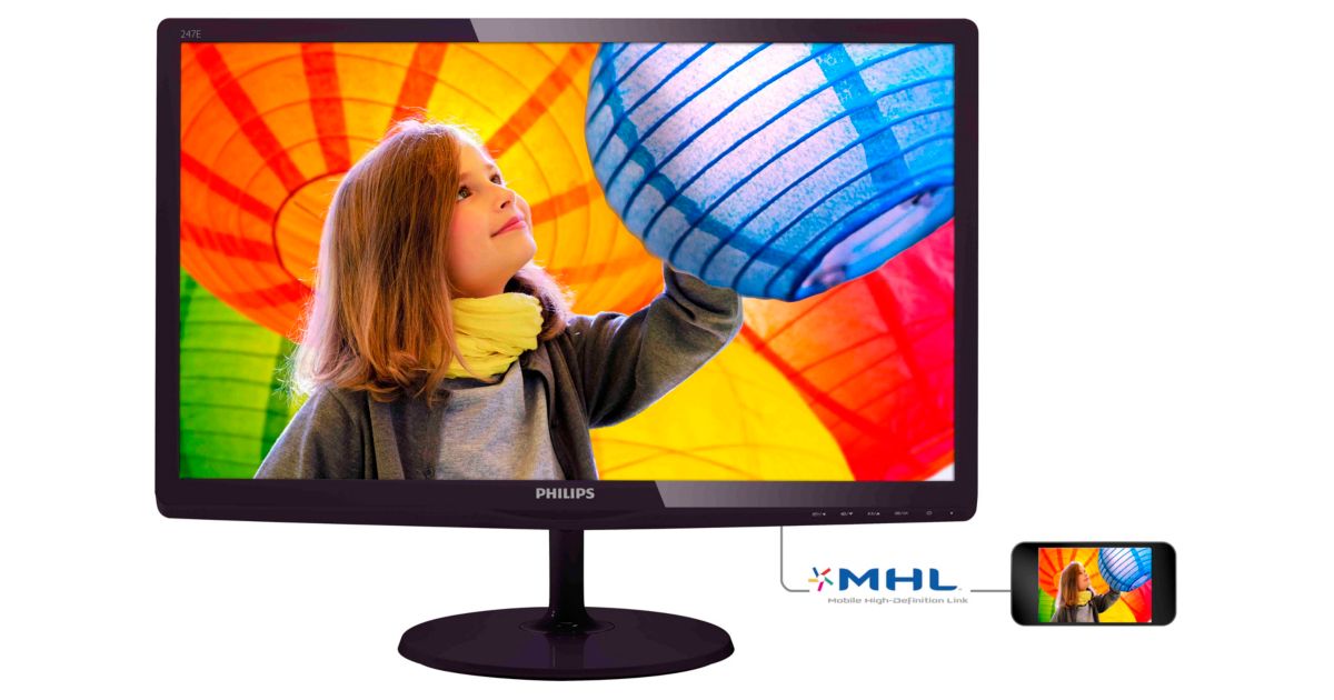 LED-backlit LCD monitor 247E6QDSD/27 | Philips