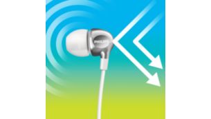 A perfect in-ear seal blocks out external noise