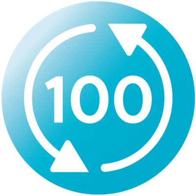 Do 100 upotreba za parnu sterilizaciju u mikrovalnoj pećnici po pakiranju