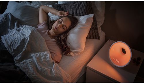 Pulsierende Lichteffekte entspannen Ihre Atmung und unterstützen das Einschlafen