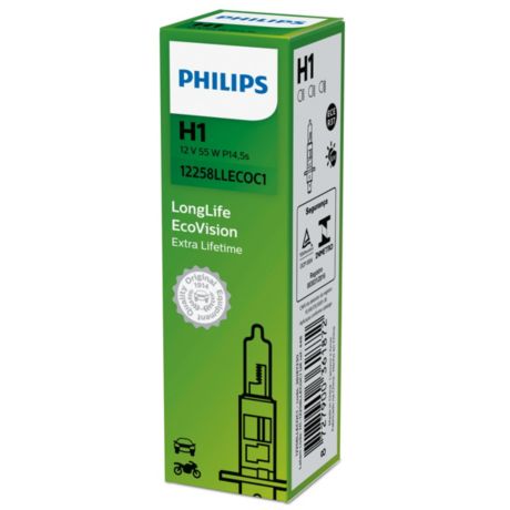 12258LLECOC1 LongLife EcoVision Bombillas para faros delanteros de vehículos