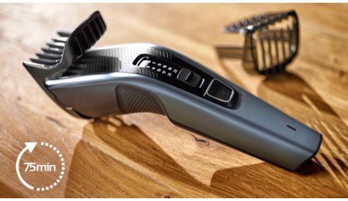 Op til 75 minutters ledningsfri brug