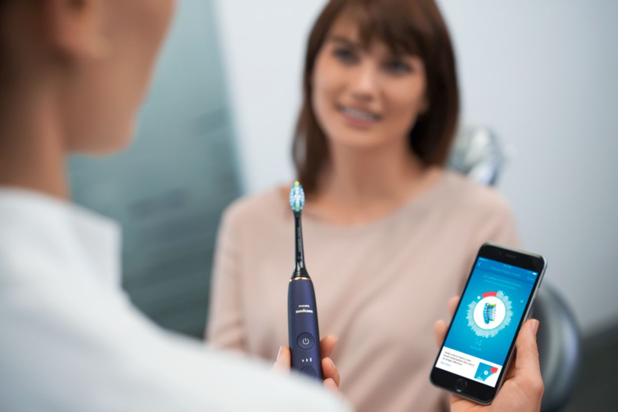 Sonic electric toothbrush with app