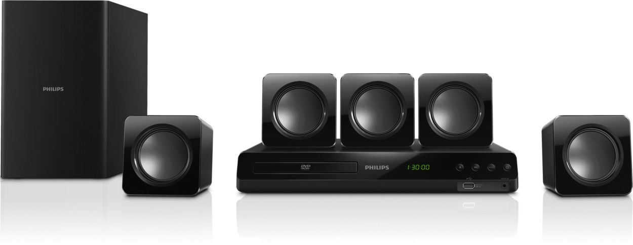 Potente sonido Surround desde altavoces compactos