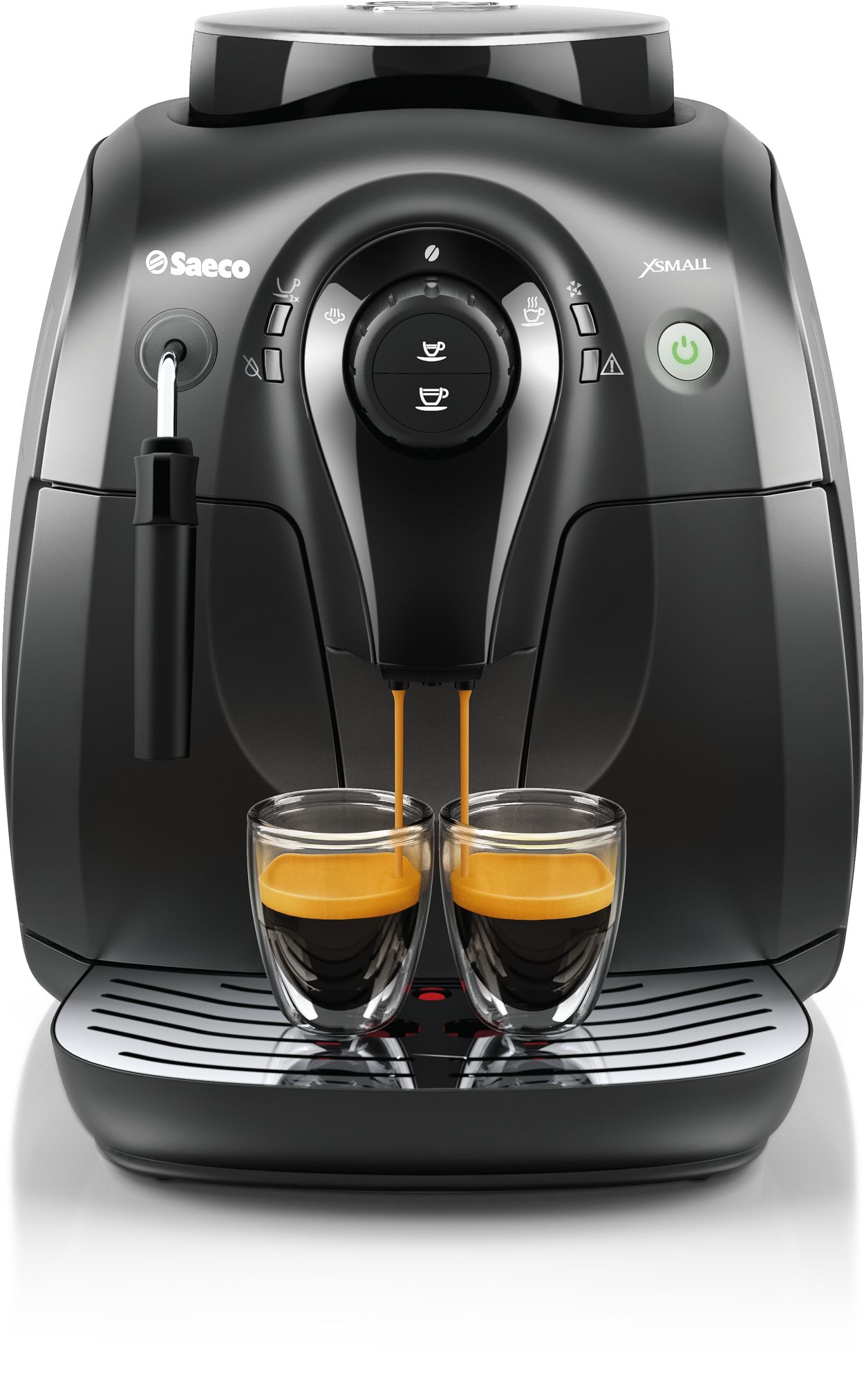 Lojas Pintos - Máquina de Café Espresso Automática - Philips Saeco Xsmall  Seja qual for o café que você desejar experimentar a Saeco Xsmall moerá os  grãos frescos na hora com o