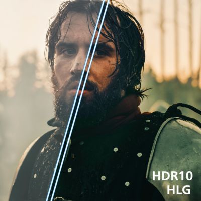 Colour and contrast with HDR10 and HLG