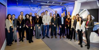 SHERPA project team members group photo in clinical innovation lab

