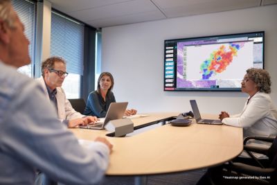 Philips IntelliSite Pathology Solution with Ibex AI2  in tumor board collaboration session 