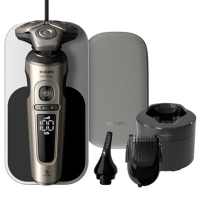 Bild von Philips Shaver S9000 Prestige - Elektrischer Nass- und Trockenrasierer mit SkinIQ - SP9883/35