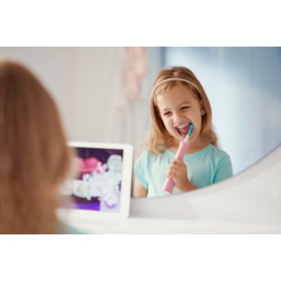 Interactive sonic power. More fun, better brushing
