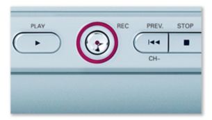 One touch MP3 recording, no PC needed