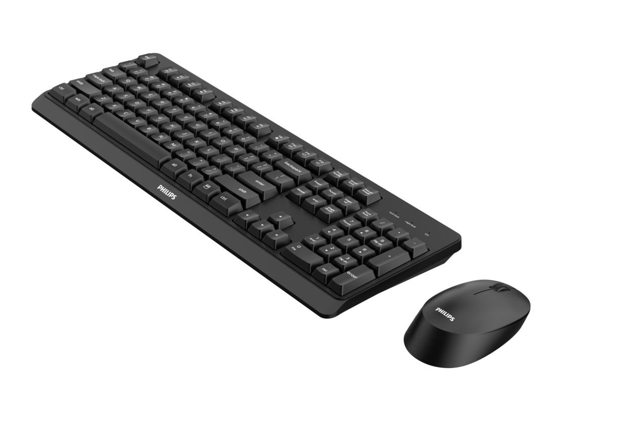 3000 series Wireless keyboard mouse combo SPT6307BL 00 Philips