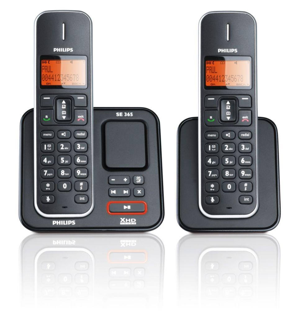 Teléfono inalámbrico DECT 6.0, con contestadora